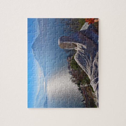Meer van Como - Vezio Ghosts - Italië - 8 x 10 - 1 Legpuzzel (Verticaal)