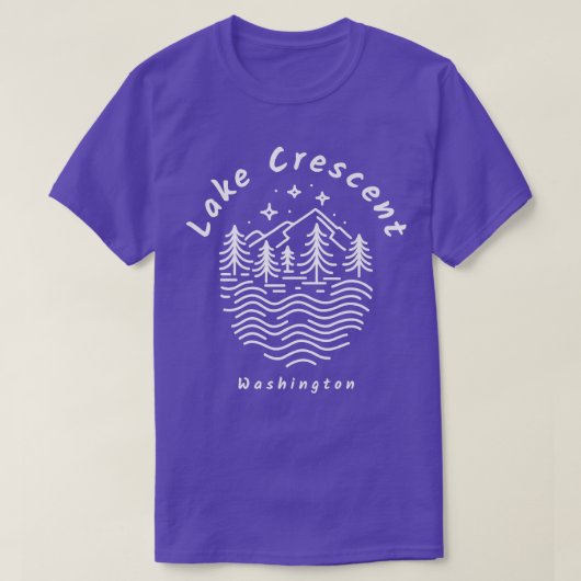 Meer van Crescent Washington Souvenir T-shirt (Design voorkant)