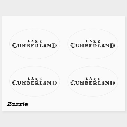 Meer van Cumberland Ovale Sticker (Vel)