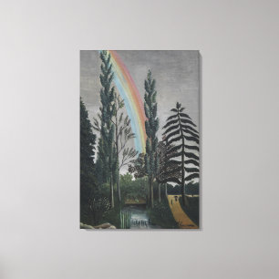 Meer van Daumesnil door Henri Rousseau, Vintage Fi Canvas Afdruk