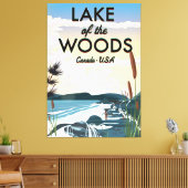 Meer van de Bossen Reisposter. Canvas Afdruk (Insitu (Woonkamer))
