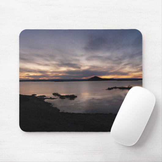 Meer van de Myvatn-zonnemousepad Muismat (Met muis)