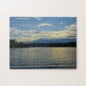 Meer van de Ozarks Blue Sunset Legpuzzel (Horizontaal)