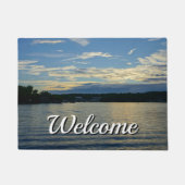 Meer van de Ozarks Blue Sunset Welcome Doormat Deurmat (Voorkant)