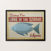 Meer van de Ozarks Fish Vintage Travel