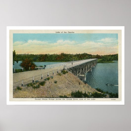 meer van de Ozarks, Grote Glaisbrug Poster (Voorkant)