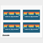 Meer van de Ozarks Missouri Canoe Rechthoekige Sticker (Vel)
