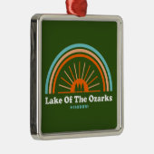 Meer van de Ozarks Missouri-regenboog Metalen Ornament (Rechts)