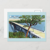 meer van de Ozarks, orkaandeklbrug Briefkaart (Voorkant / Achterkant)