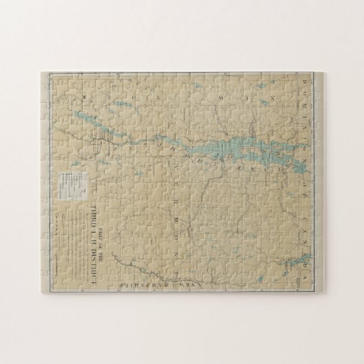  Meer van de vuurtoren van de ChamPlain (1896) Legpuzzel (Horizontaal)