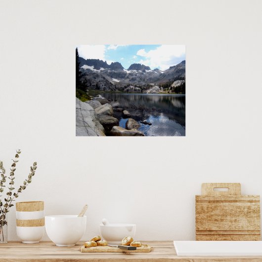meer van Ediza, nationaal bos van Inyo, CA Poster (Keuken)