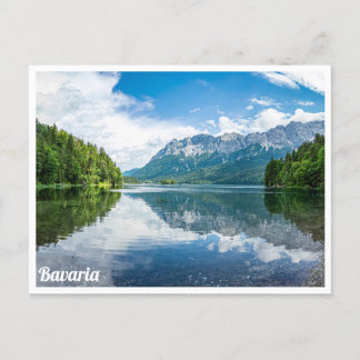 Meer van Eibsee in Beieren, Duitsland Briefkaart