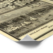 Meer van Erie en Westerne spoorweg Poster (Hoek)