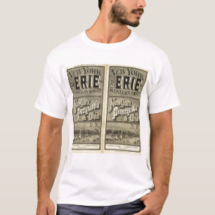 Meer van Erie en Westerne spoorweg T-shirt