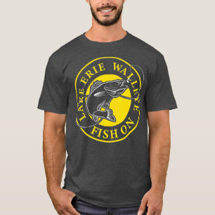 Meer van Erie Walleye vis op  T-shirt