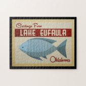 Meer van Eufaula Jigzaag Puzzle Oklahoma Fish Legpuzzel (Horizontaal)