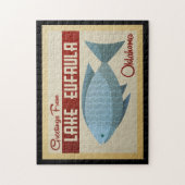 Meer van Eufaula Jigzaag Puzzle Oklahoma Fish Legpuzzel (Verticaal)