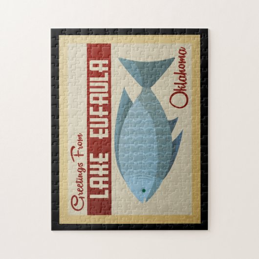 Meer van Eufaula Jigzaag Puzzle Oklahoma Fish  Legpuzzel (Verticaal)