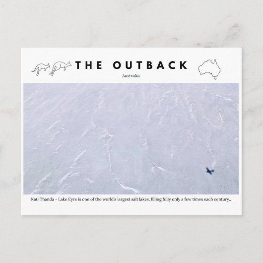 Meer van Eyre - Kati Thanda Salt Lake Briefkaart (Voorkant)