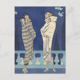 Meer van Fur Coats door George Barbier Briefkaart