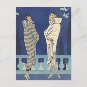 Meer van Fur Coats door George Barbier Briefkaart