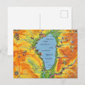 Meer van Galilea ansichtkaart Briefkaart (Voorkant / Achterkant)