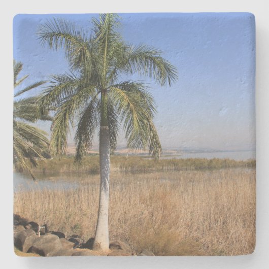 Meer van Galilea, Israël vierkante onderzetter (Voorkant)