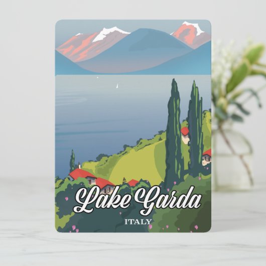 Meer van Garda Italië Reisposter (Staand voorkant)