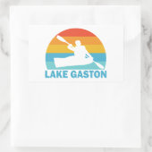 Meer van Gaston North Carolina Virginia Kayak Rechthoekige Sticker (Tas)