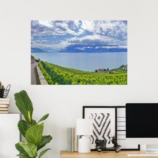 Meer van Genève (Lac Léman) 009 Poster (Thuiskantoor)
