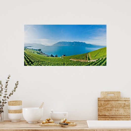 Meer van Genève (Lac Léman) 017 Poster (Keuken)