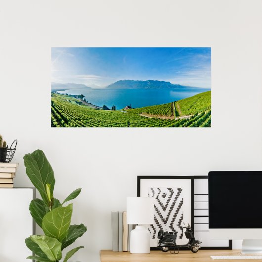 Meer van Genève (Lac Léman) 017 Poster (Thuiskantoor)