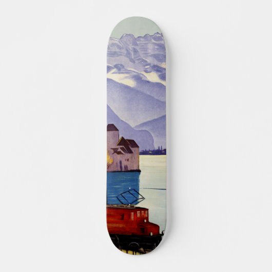 Meer van Genève Reis Persoonlijk Skateboard (Voorkant)