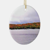 Meer van Genève, Wisconsin Keramisch Ornament (Rechts)