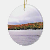 Meer van Genève, Wisconsin Keramisch Ornament (Links)