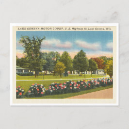 Meer van Genève, Wisconsin Motor Court Briefkaart