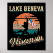 Meer van Genève Wisconsin Poster (Voorkant)