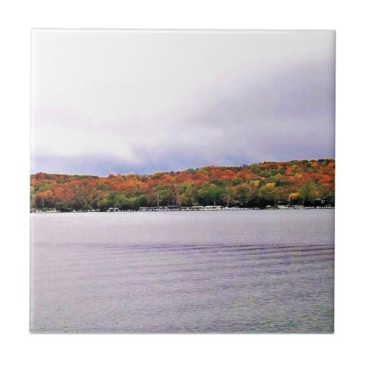 Meer van Genève, Wisconsin Tegeltje (Voorkant)