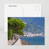 Meer van Genève Zwitserland Briefkaart (Voorkant / Achterkant)