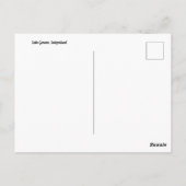 Meer van Genève Zwitserland Briefkaart (Achterkant)