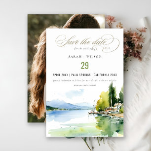 Meer van Genève Zwitserland Landschap Bruiloft Fot Save The Date