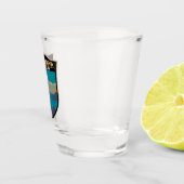 Meer van Genève Zwitserland Travel Art  Shot Glas (Rechts)