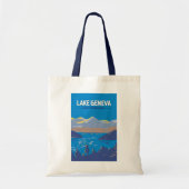 Meer van Genève Zwitserland Travel Art  Tote Bag (Voorkant)