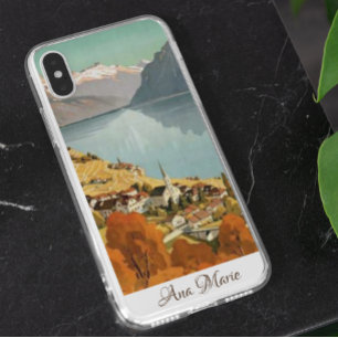 Meer van Genève, Zwitserland Vintage Travel Samsung Galaxy Hoesje