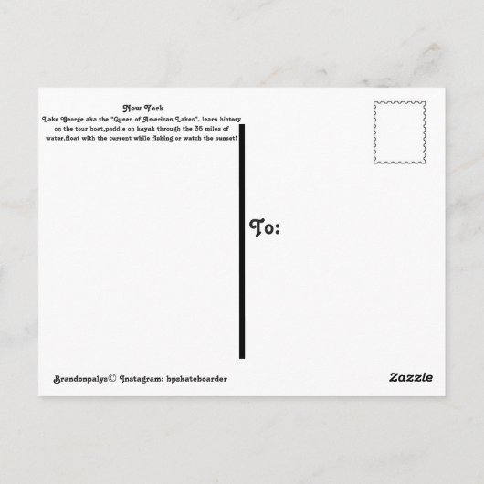 Meer van George Briefkaart (Achterkant)