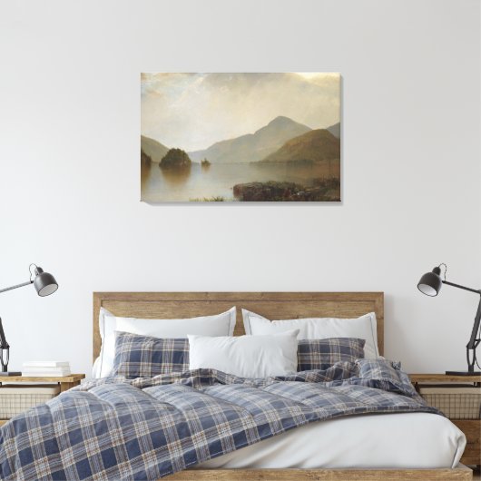 Meer van George Canvas Afdruk (Insitu (Slaapkamer))