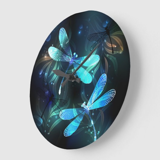 Meer van gloeiende libellen grote klok (Hoek)