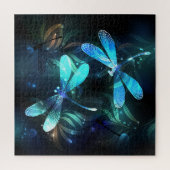 Meer van gloeiende libellen legpuzzel (Verticaal)