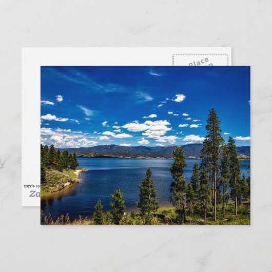 Meer van Granby, Colorado Briefkaart (Voorkant / Achterkant)