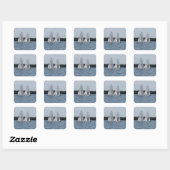 Meer van Harriet Zeilboten Vierkante Sticker (Vel)